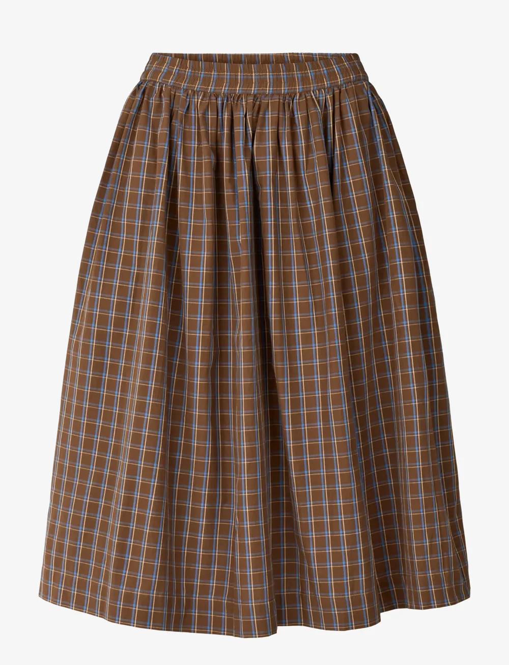 STUDIO FEDER - OLGA SKIRT - POPLIN - midi-röcke - chestnut - 0