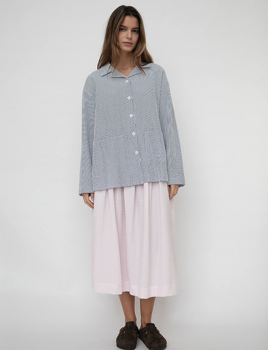 STUDIO FEDER - OLGA SKIRT - SEERSUCKER - midiseelikud - blossom - 0