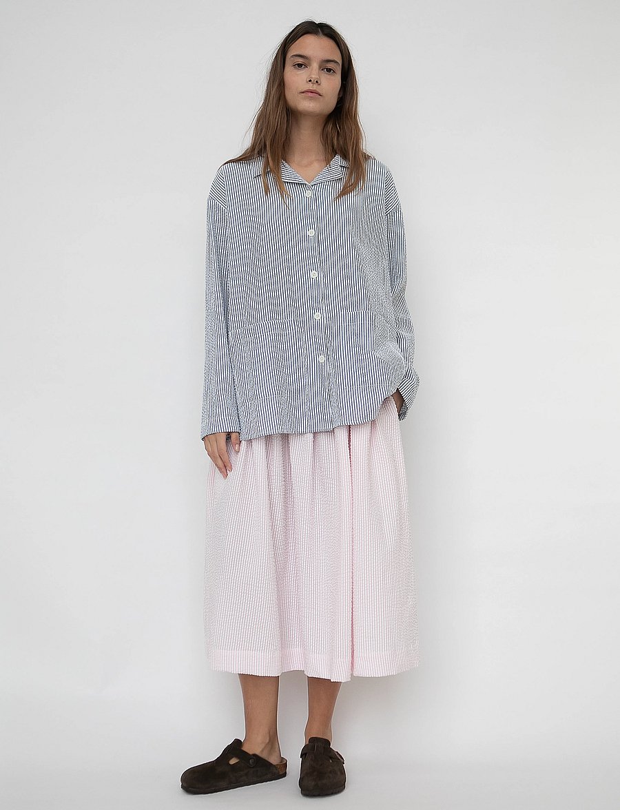 STUDIO FEDER - OLGA SKIRT - SEERSUCKER - midiseelikud - blossom - 4