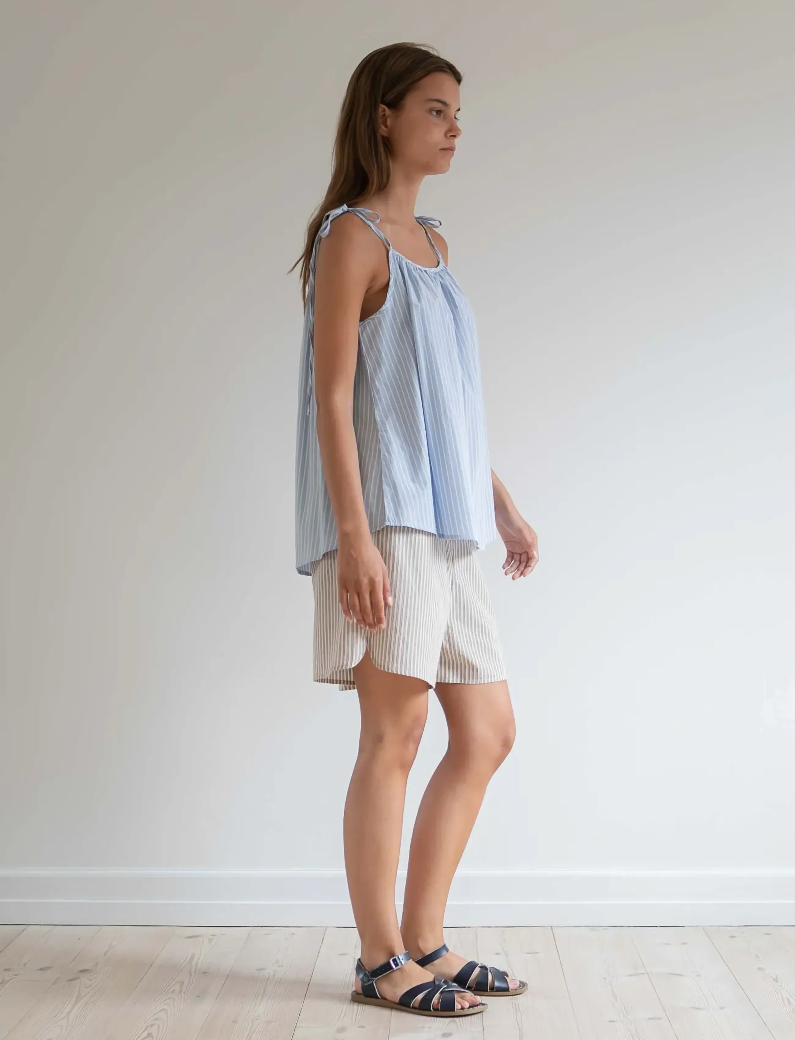 STUDIO FEDER - JASMIN SHORTS - casual shorts - brown beach stripe - 3