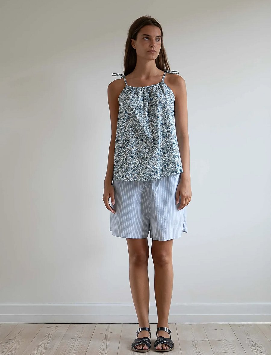 STUDIO FEDER - JASMIN SHORTS - casual shorts - mattress stripe - 0