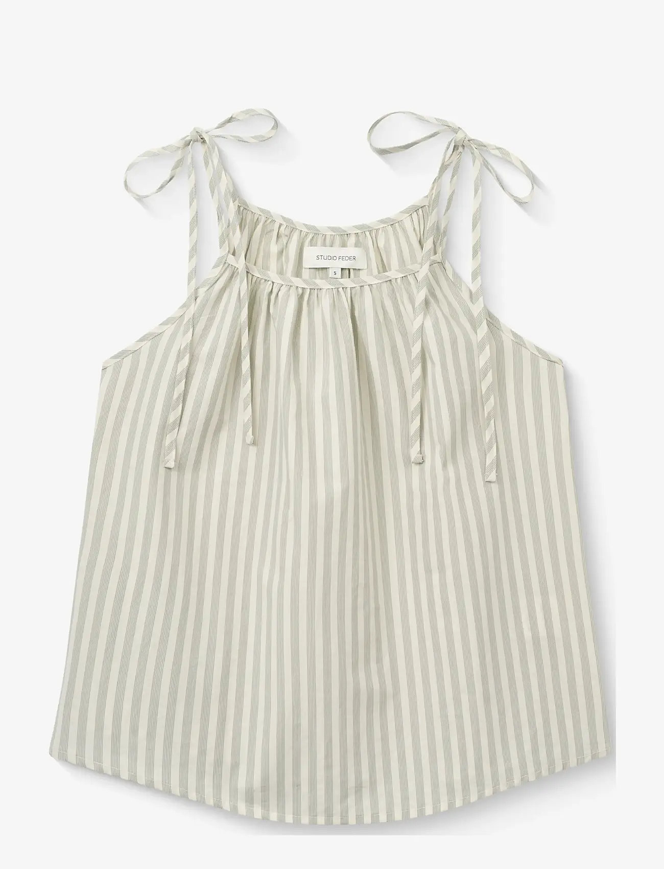 STUDIO FEDER - SIA TOP - Ärmellose tops - soft mint stripe - 1