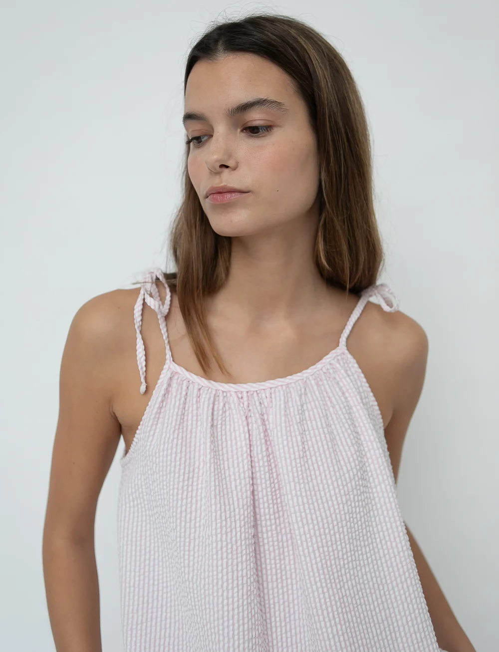 STUDIO FEDER - SIA TOP - SEERSUCKER - tanktops - blossom - 5