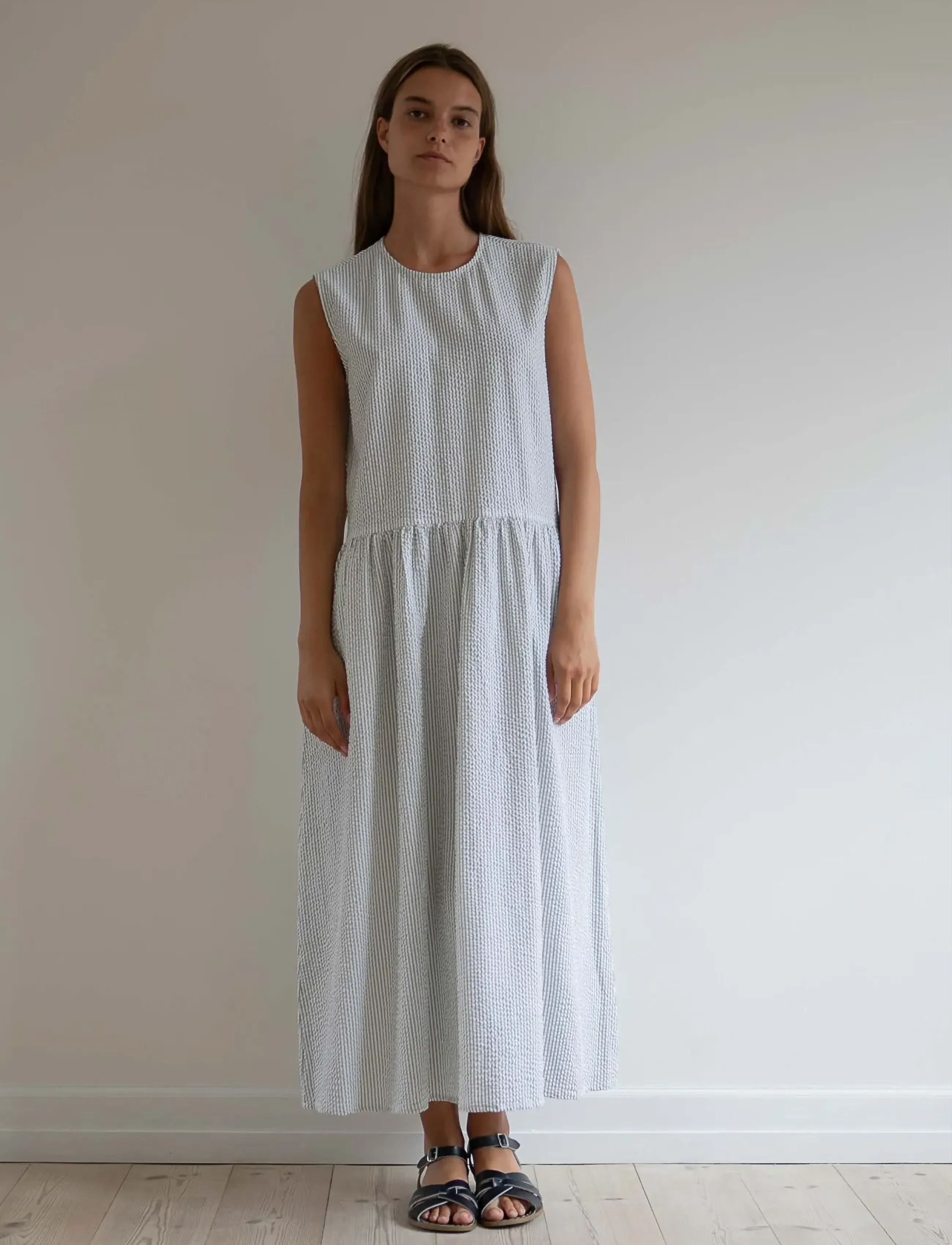 STUDIO FEDER NOELLE DRESS - Klänningar - FOAM / white