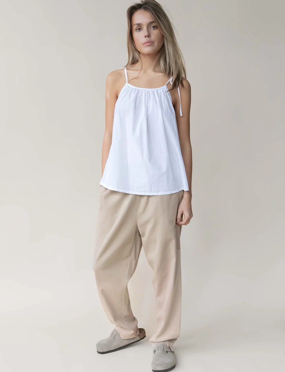 STUDIO FEDER - CARLA PANTS - bukser med lige ben - sand beige - 4