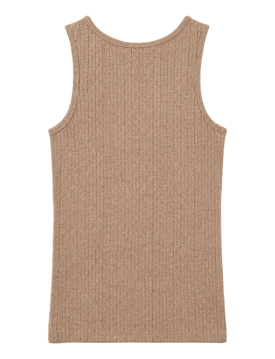 STUDIO FEDER - IRENE TOP - Ärmellose tops - oat melange - 2