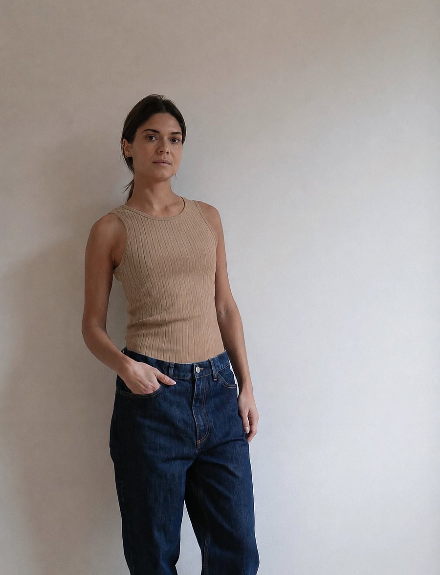 STUDIO FEDER - IRENE TOP - Ärmellose tops - oat melange - 3