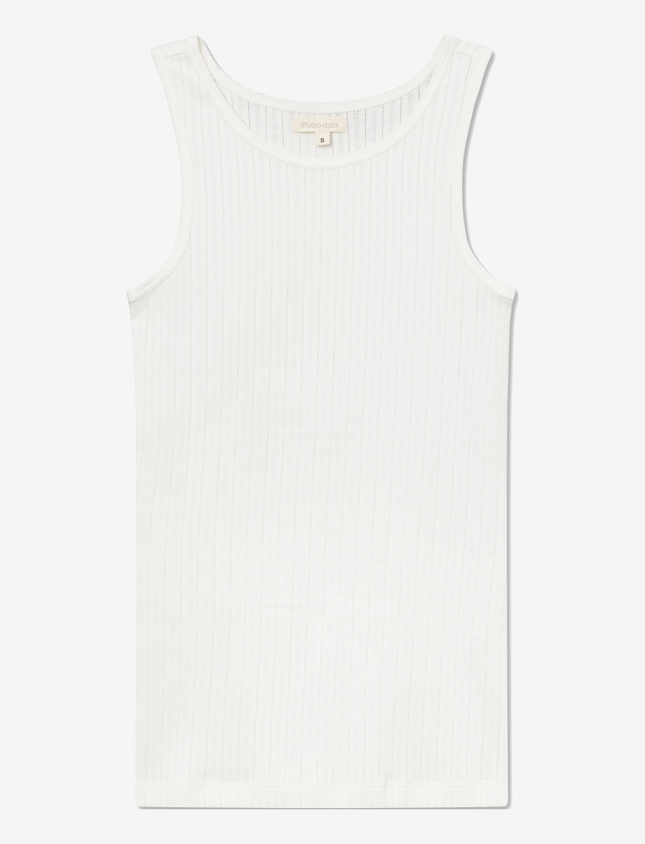 STUDIO FEDER - IRENE TOP - COTTON - sleeveless tops - white - 0