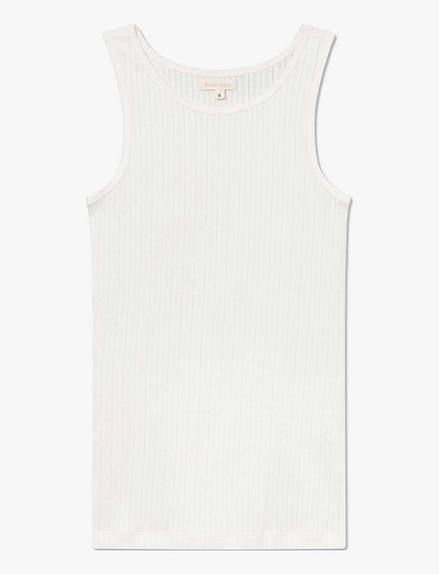 STUDIO FEDER - IRENE TOP - Ärmellose tops - white - 0