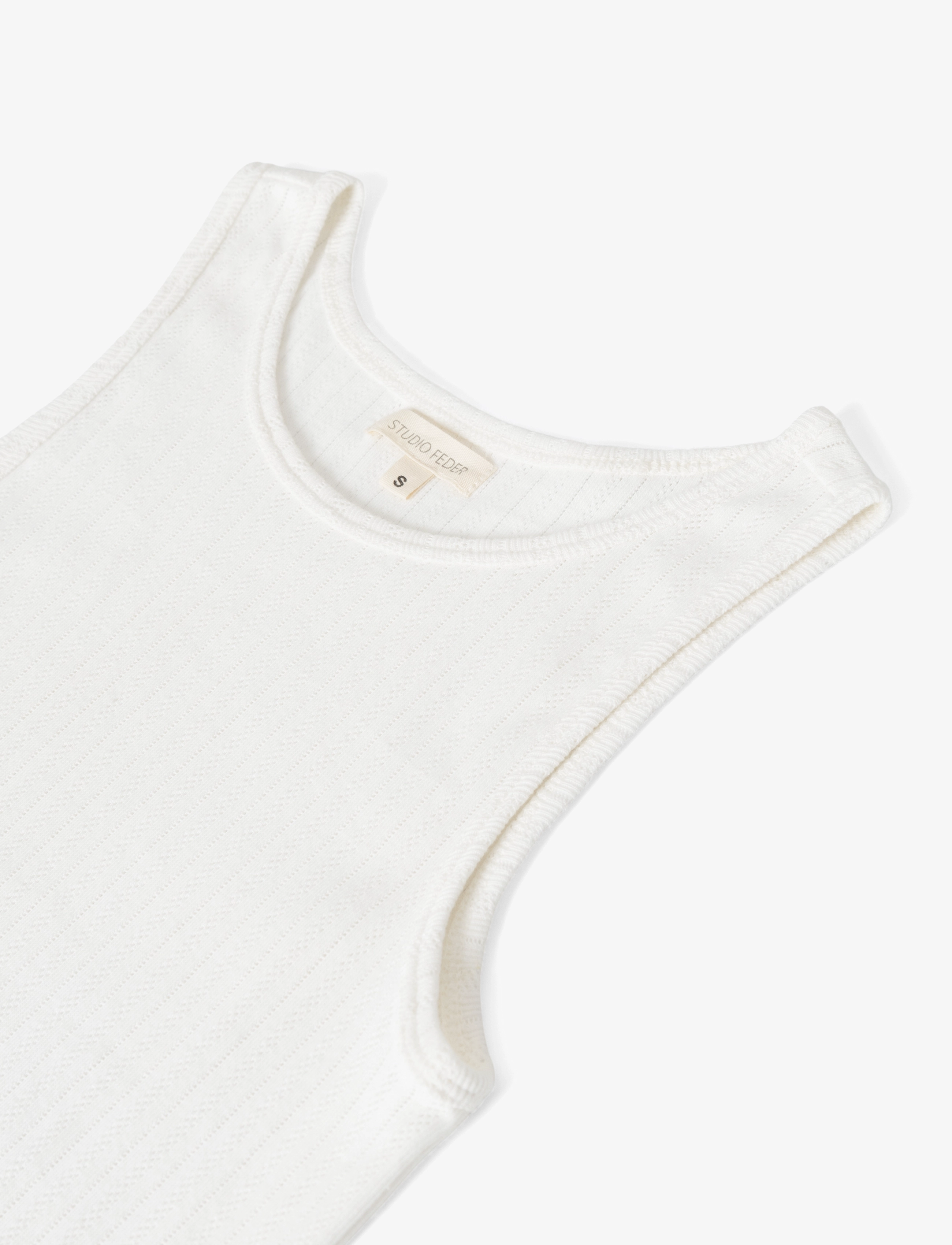 STUDIO FEDER - IRENE TOP - Ärmellose tops - white - 2