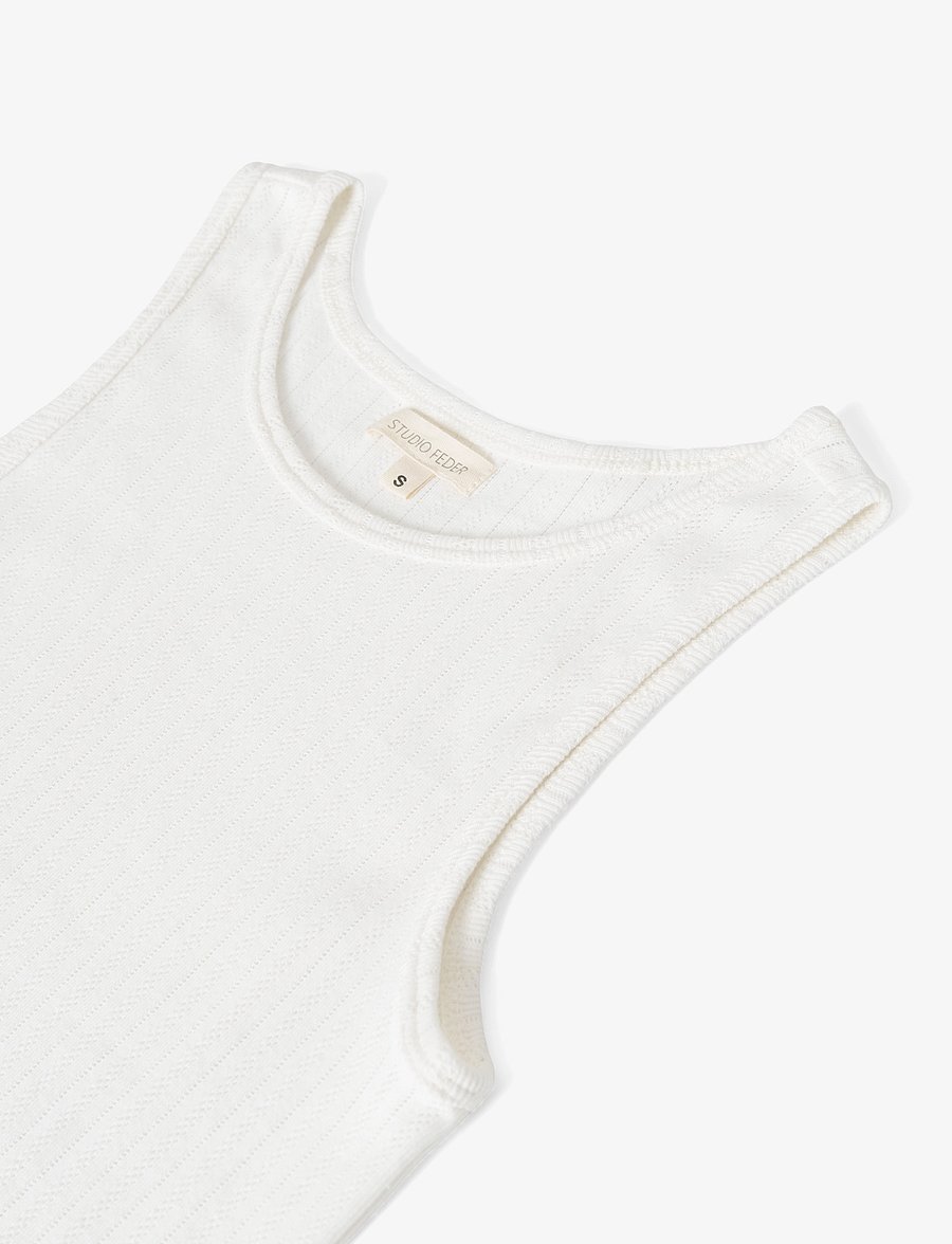 STUDIO FEDER - IRENE TOP - Ärmellose tops - white - 2