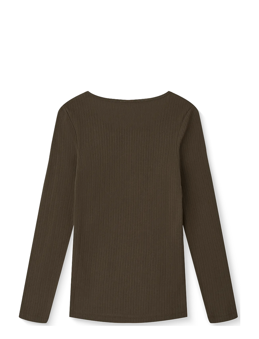STUDIO FEDER - GERTRUD POINTELLE BLUSE - langærmede bluser - bark - 2