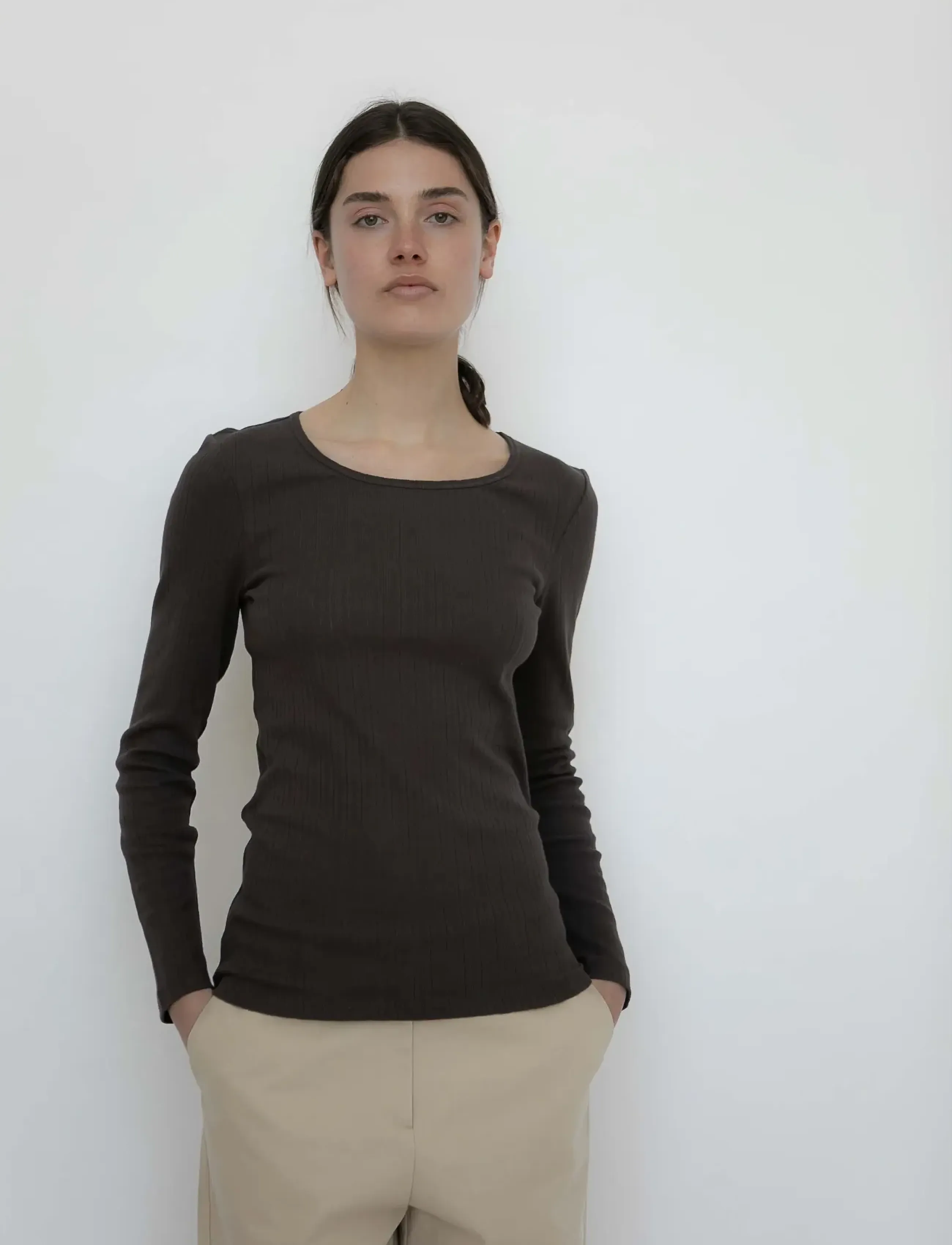 STUDIO FEDER - GERTRUD BLOUSE - COTTON - bark - 3