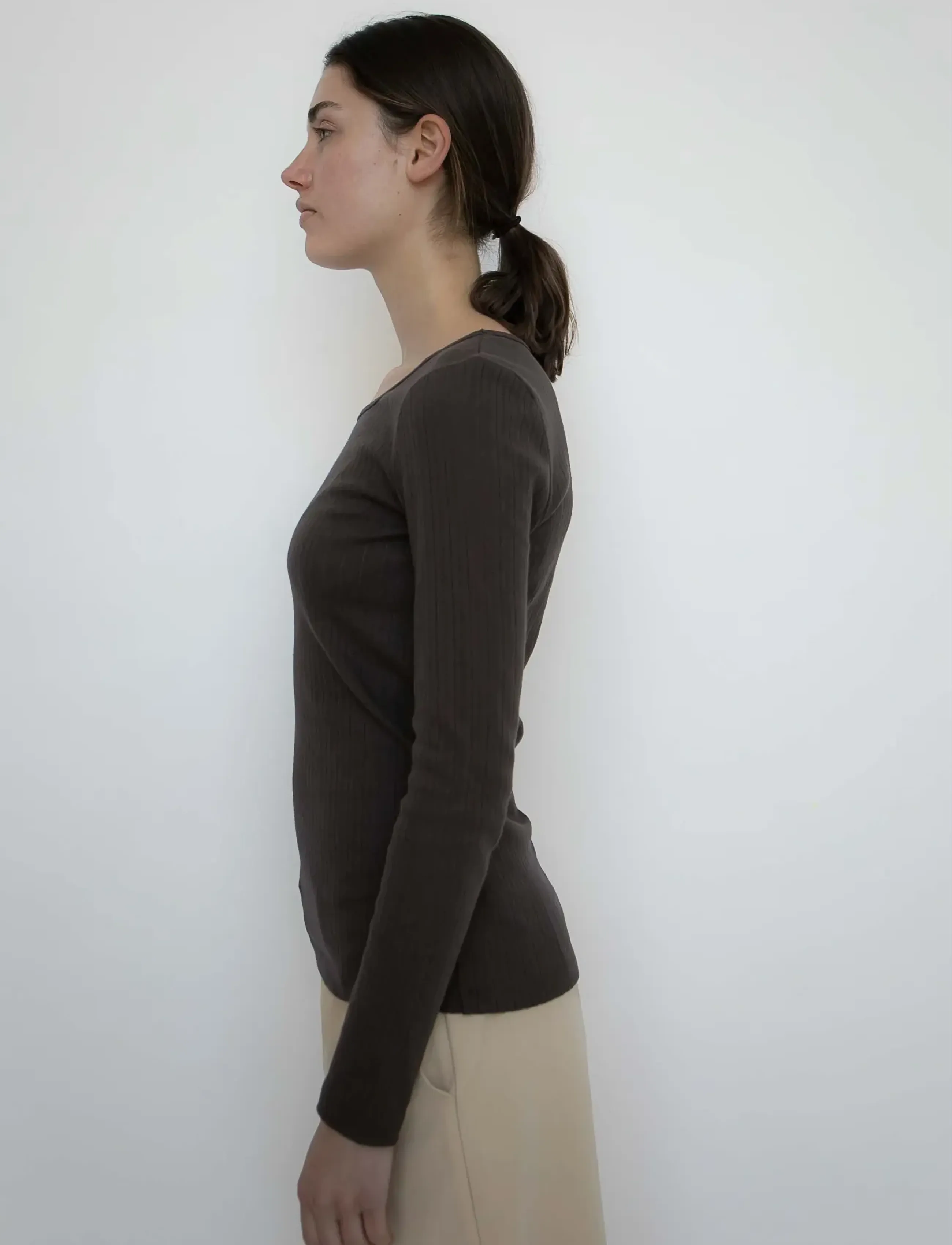 STUDIO FEDER - GERTRUD BLOUSE - COTTON - bark - 4