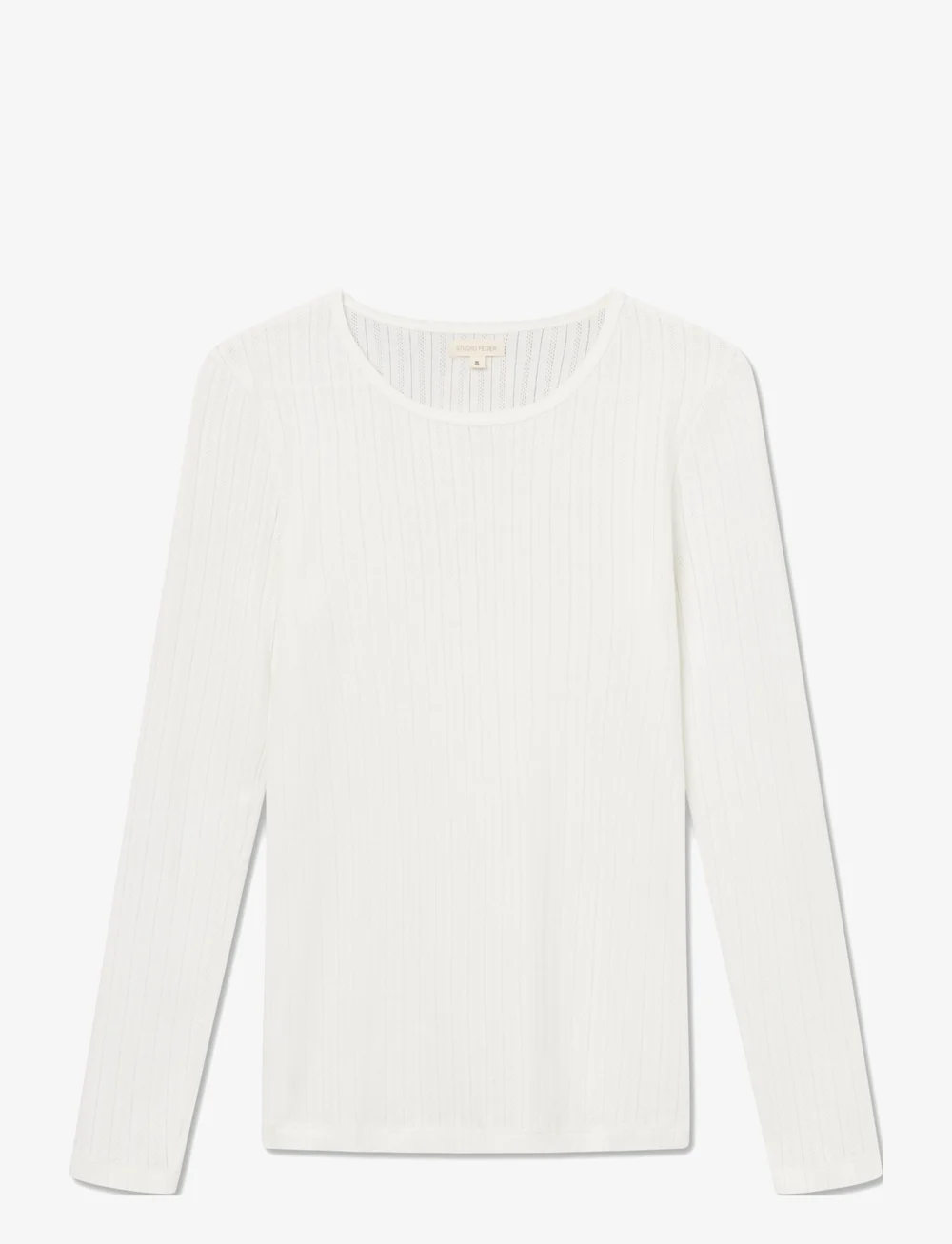 STUDIO FEDER - GERTRUD BLOUSE - COTTON - långärmade blusar - white - 0