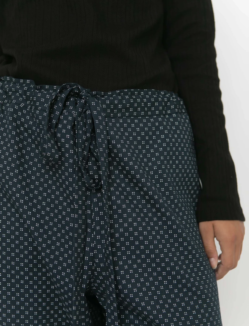 STUDIO FEDER - SONJA PANTS - COTTON - víðar skálmar buxur - stardust - 5