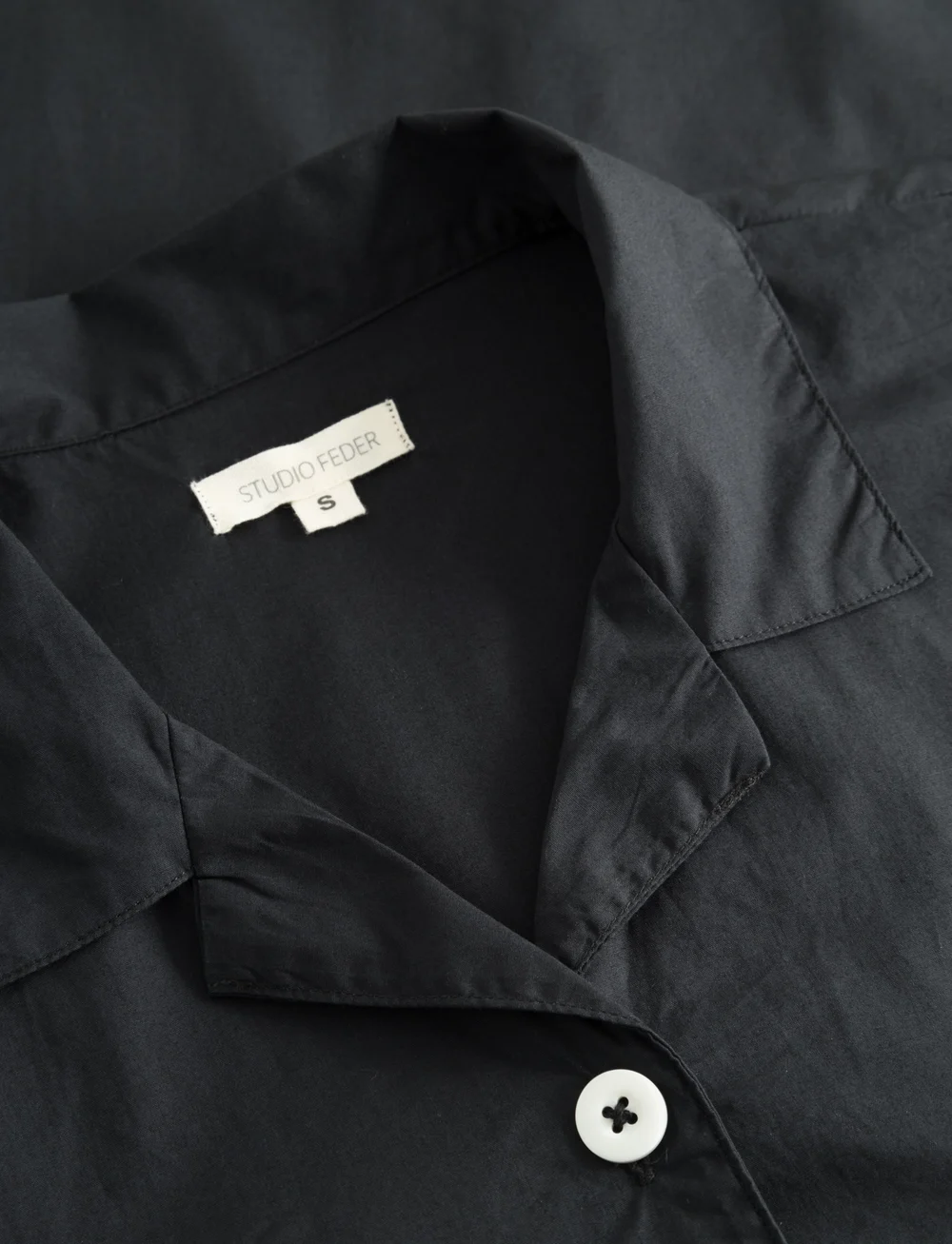 STUDIO FEDER - VICTORIA SHIRT - POPLIN - kortärmade skjortor - black - 2