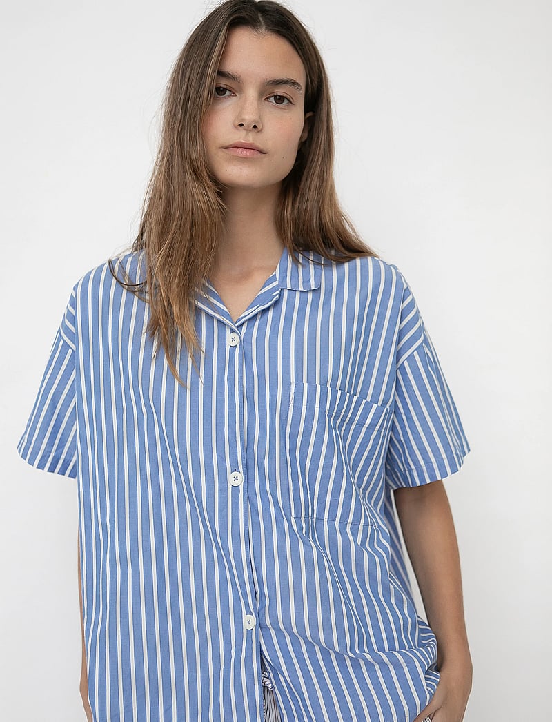 STUDIO FEDER - VICTORIA SHIRT - POPLIN - kortærmede skjorter - odden - 0