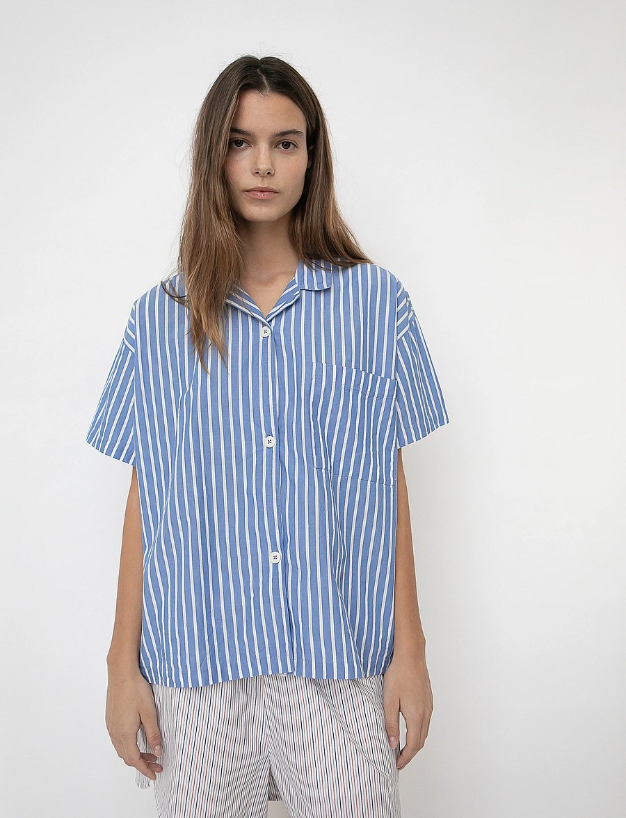 STUDIO FEDER - VICTORIA SHIRT - POPLIN - short-sleeved shirts - odden - 5