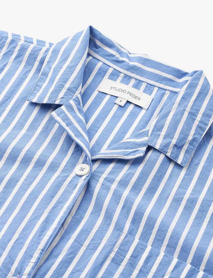 STUDIO FEDER - VICTORIA SHIRT - POPLIN - short-sleeved shirts - odden - 3