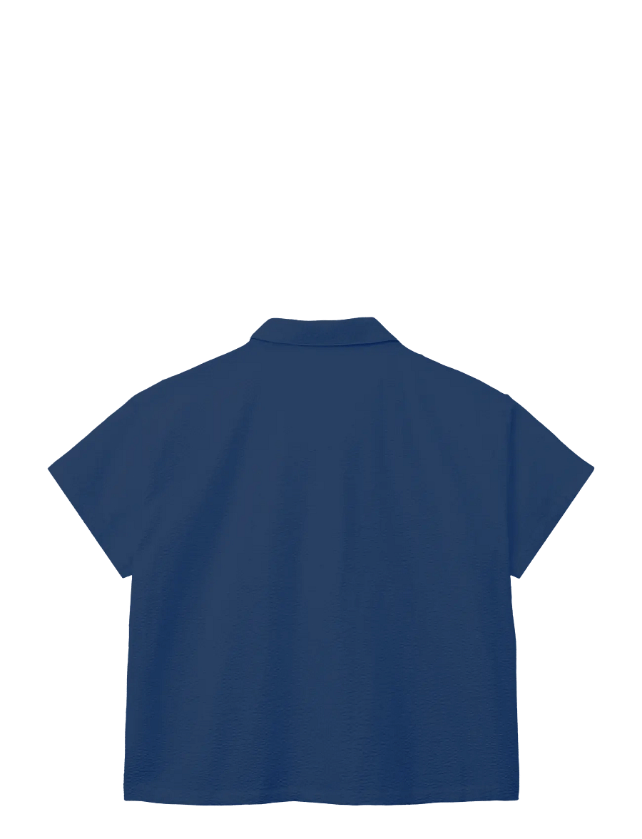 STUDIO FEDER - VICTORIA SHIRT - kortermede skjorter - navy - 1