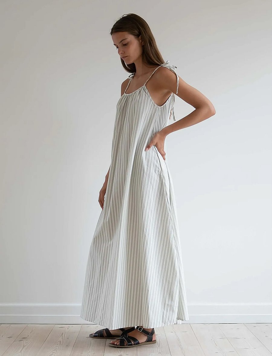 STUDIO FEDER - RIGMOR DRESS - suvekleidid - soft mint stripe - 3