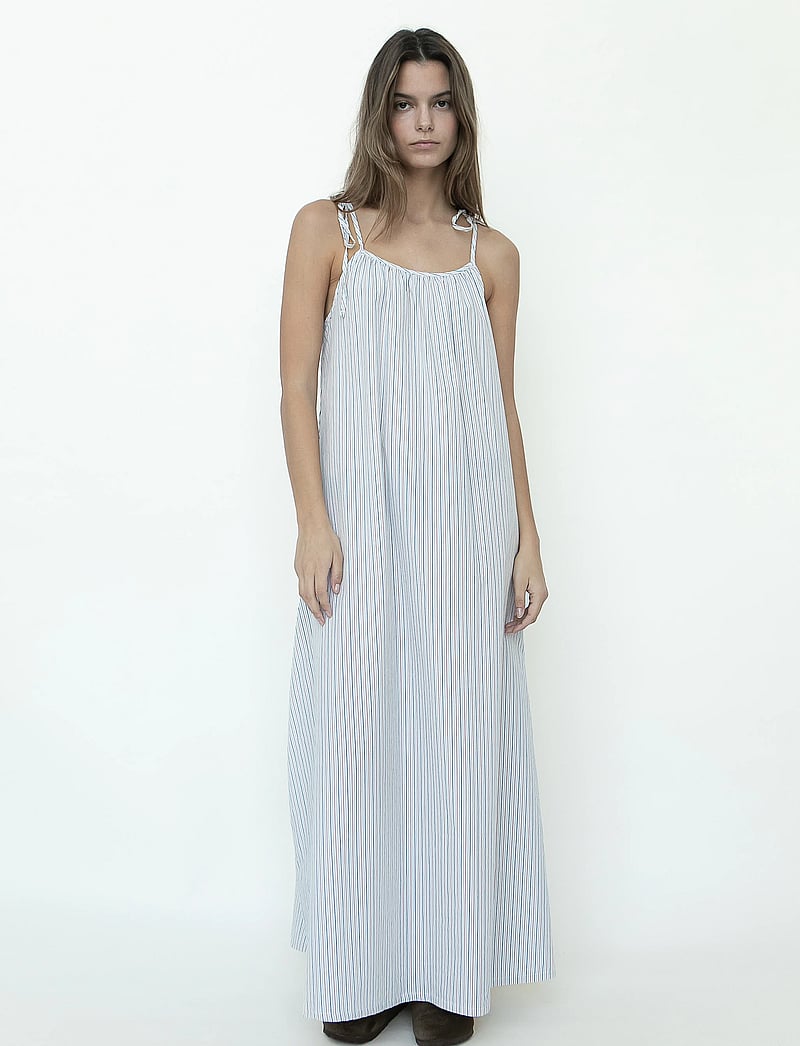STUDIO FEDER - RIGMOR DRESS - POPLIN - sommerkjoler - tailor stripe - 0
