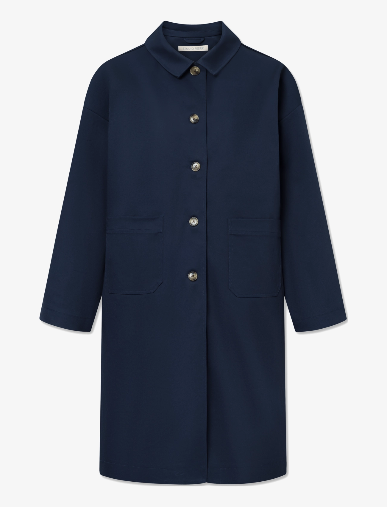 STUDIO FEDER Felix Mantel Navy - L - Damen