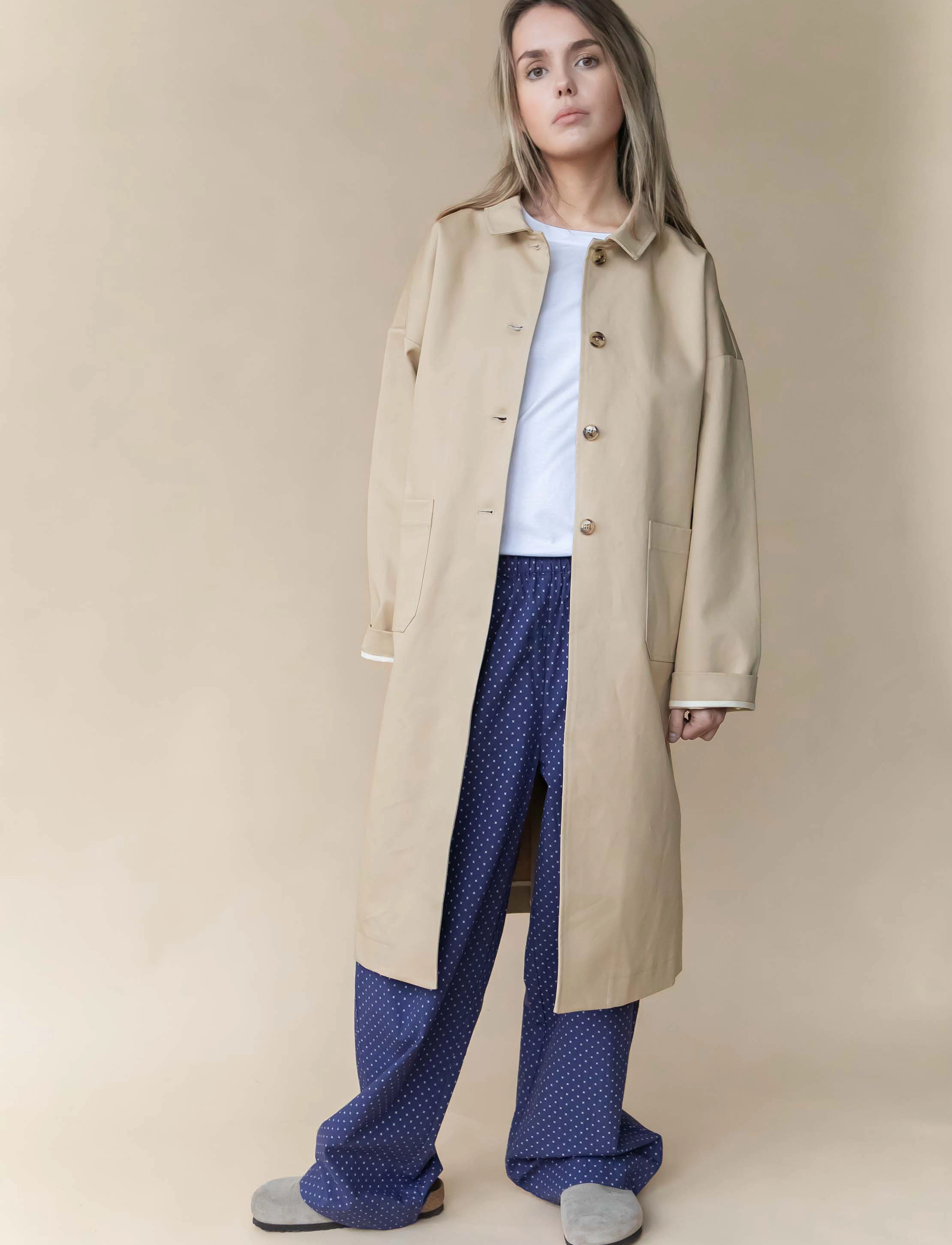 STUDIO FEDER Felix Coat, XS, Coats, Beige - Winter Frauen