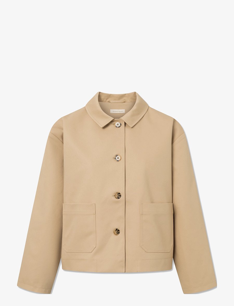 STUDIO FEDER - Felina Jacket - frühlingsjacken - sand beige - 1