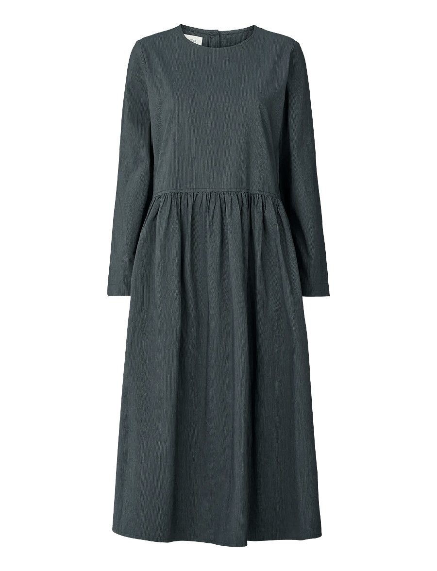 STUDIO FEDER - SABINE DRESS - COTTON - midikleider - black pinstripe - 0