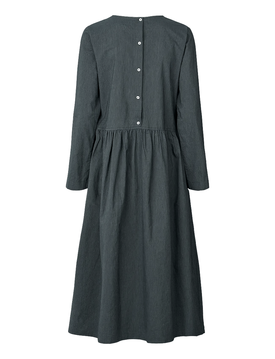 STUDIO FEDER - SABINE DRESS - COTTON - midikleider - black pinstripe - 1