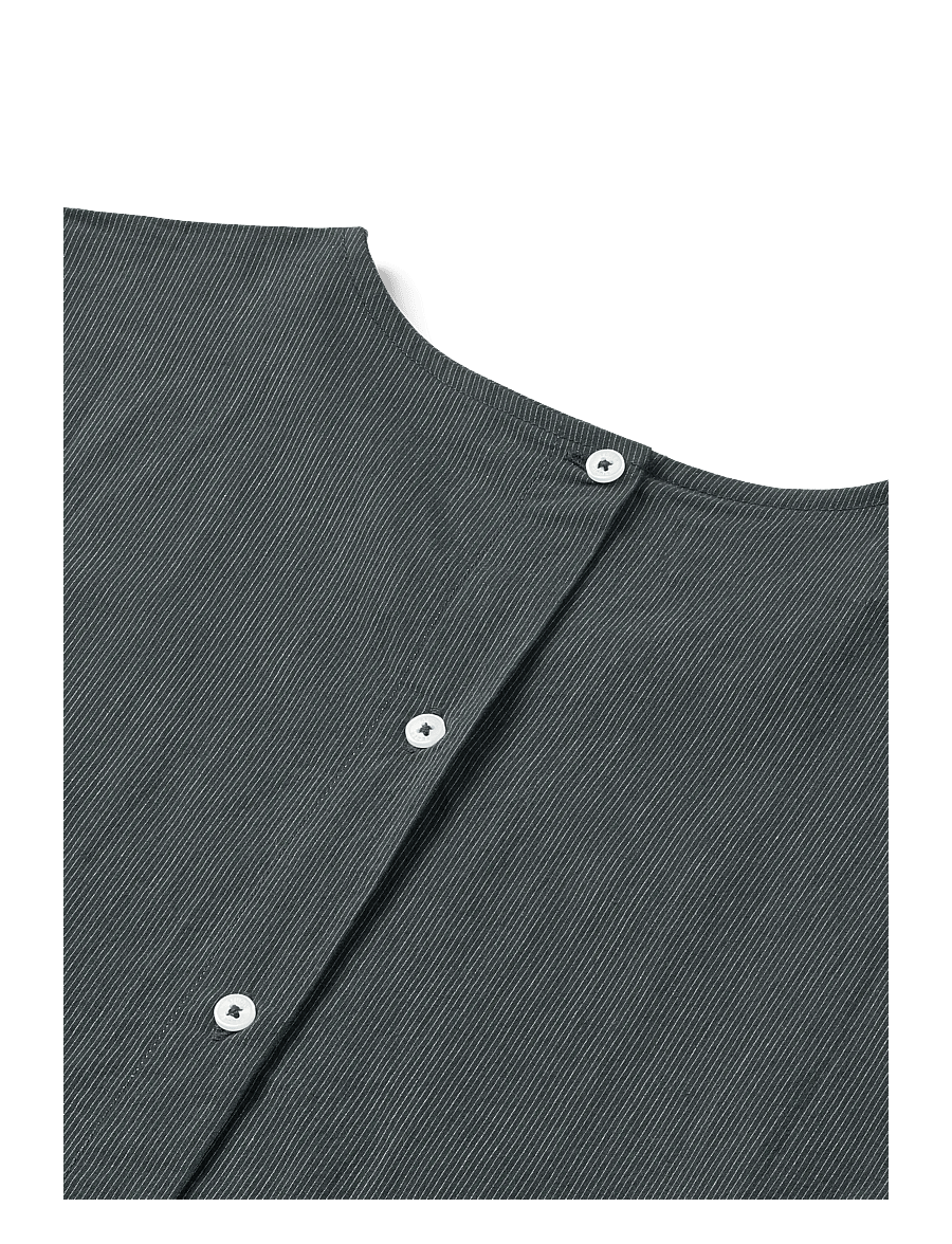 STUDIO FEDER - SABINE DRESS - COTTON - midikleider - black pinstripe - 2