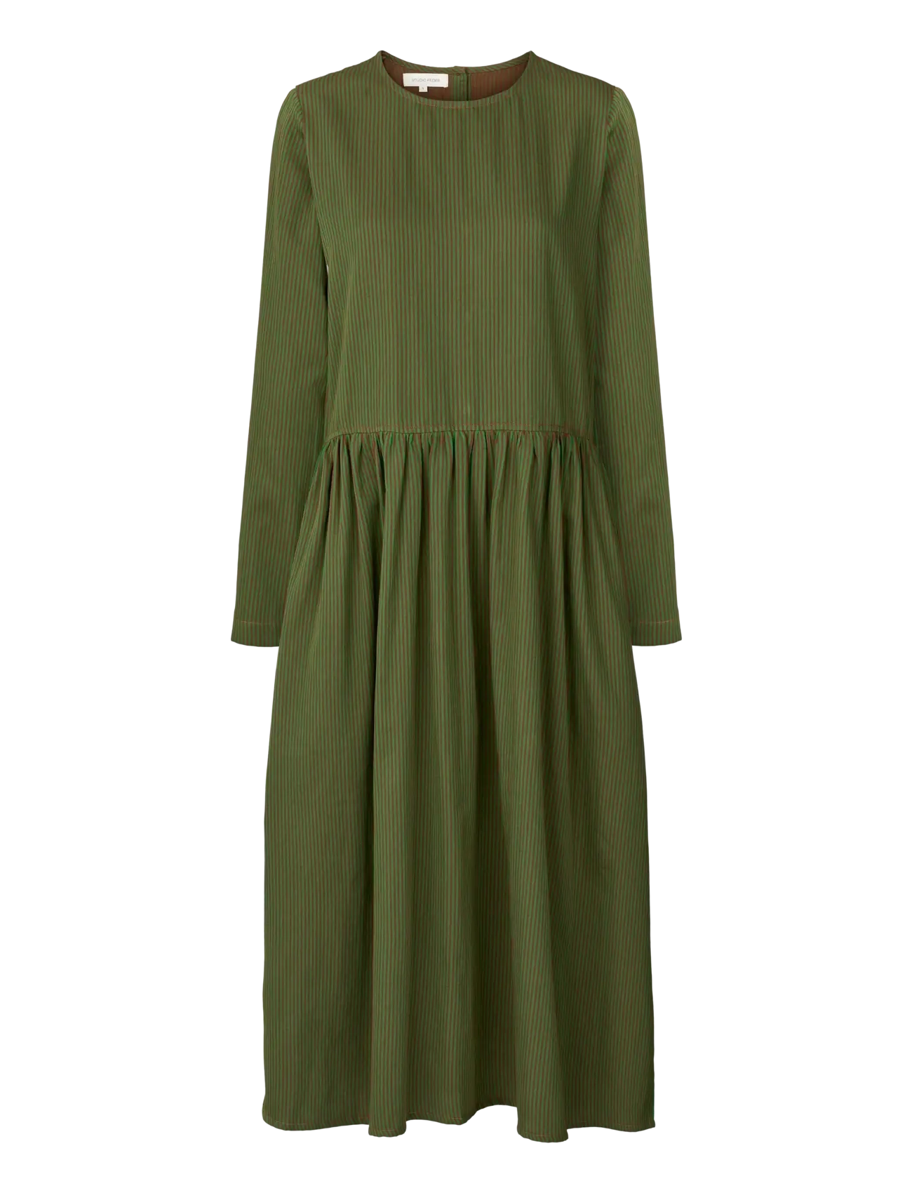 STUDIO FEDER Sabine Dress Cotton, XS, Dresses, Grün - Knee-length & Midi, Frauen