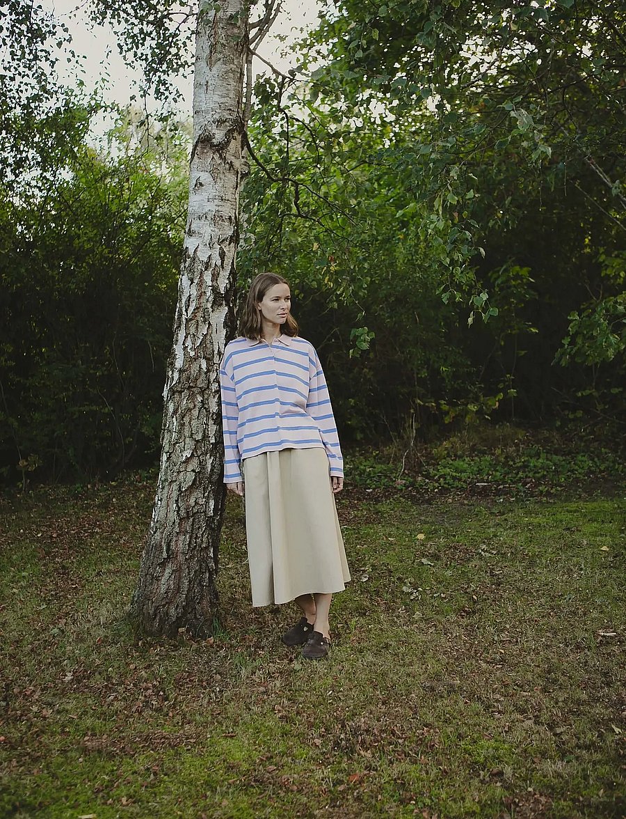 STUDIO FEDER - AGNES SKIRT - midiseelikud - sand beige - 3