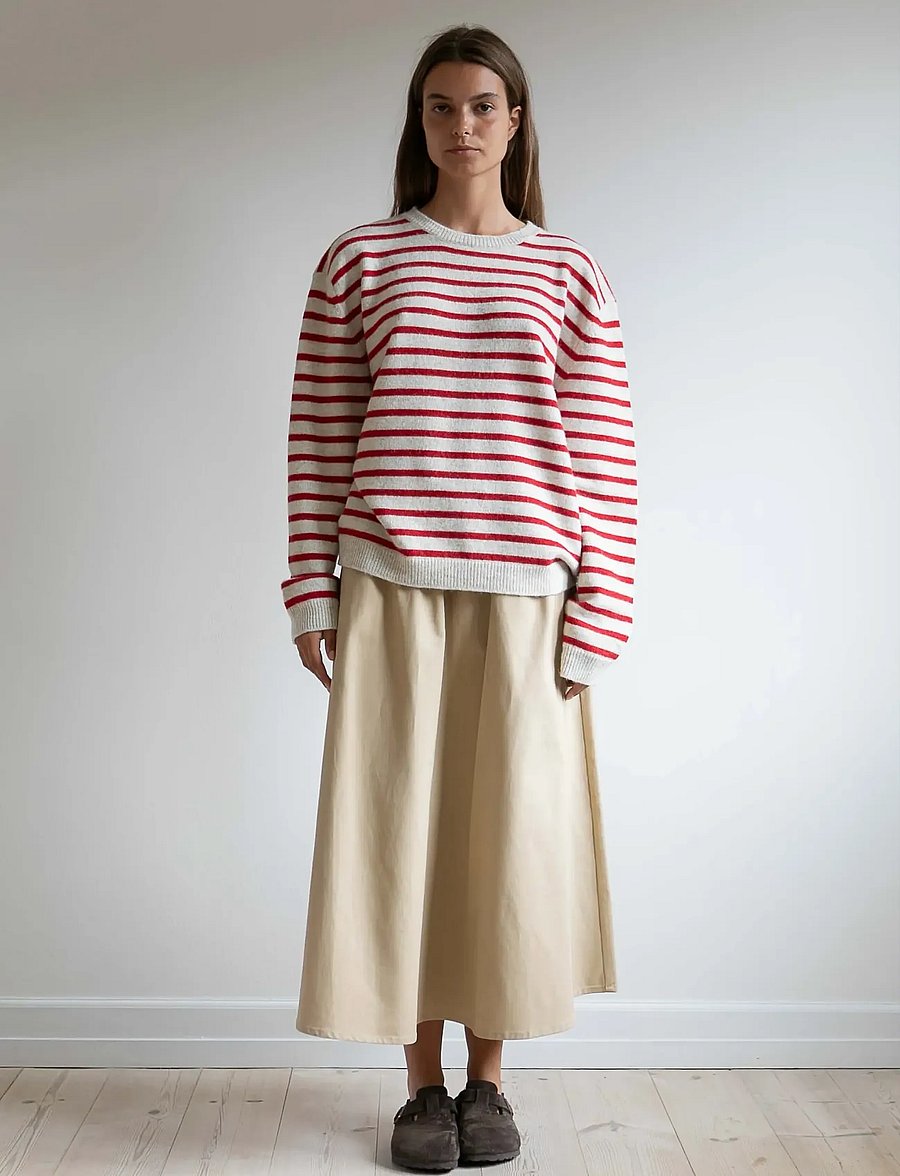 STUDIO FEDER - AGNES SKIRT - midiseelikud - sand beige - 5