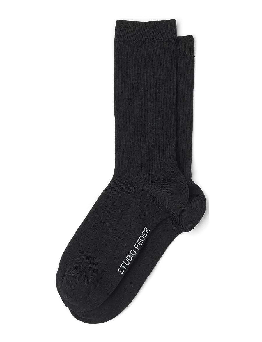 STUDIO FEDER - MINNA SOCK - regular socks - black - 0