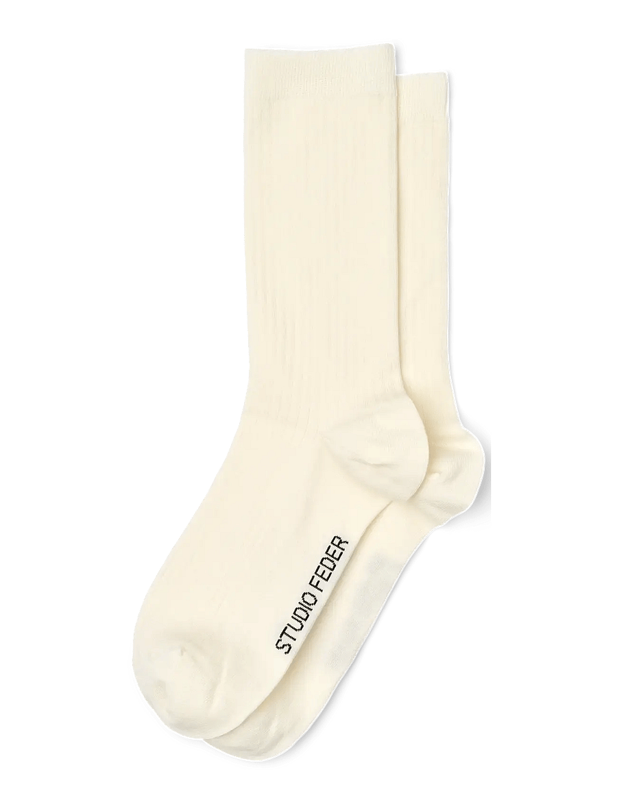 STUDIO FEDER - MINNA SOCK - regular socks - broken white - 0