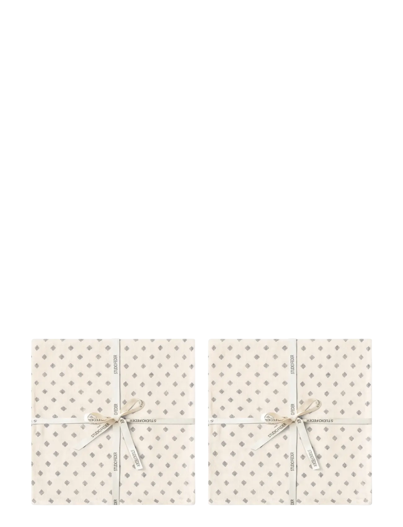 STUDIO FEDER Livia Serviette Cream - 40X40CM - Unisex