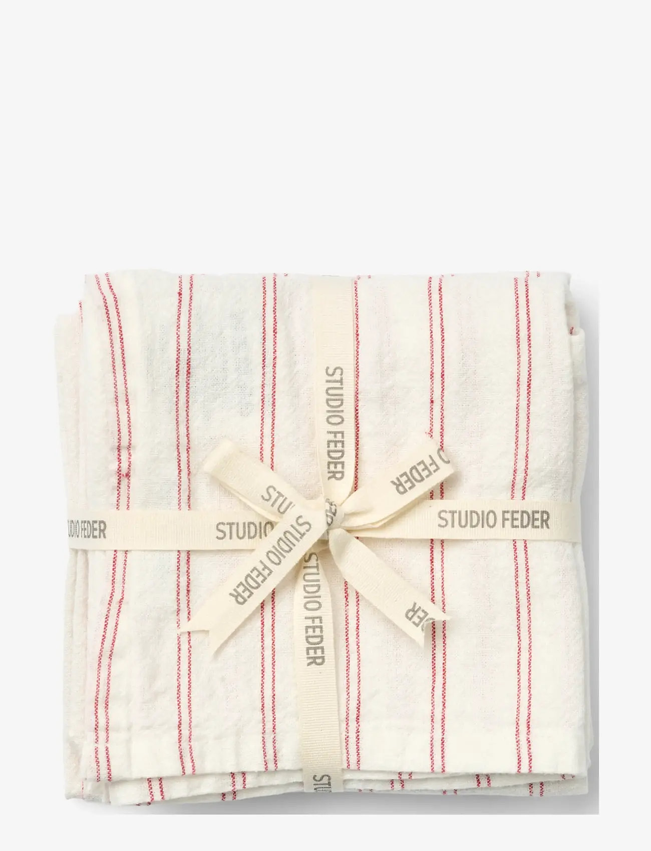 STUDIO FEDER - LIVIA NAPKIN 4-PACK - kankaiset lautasliinat - red river - 0