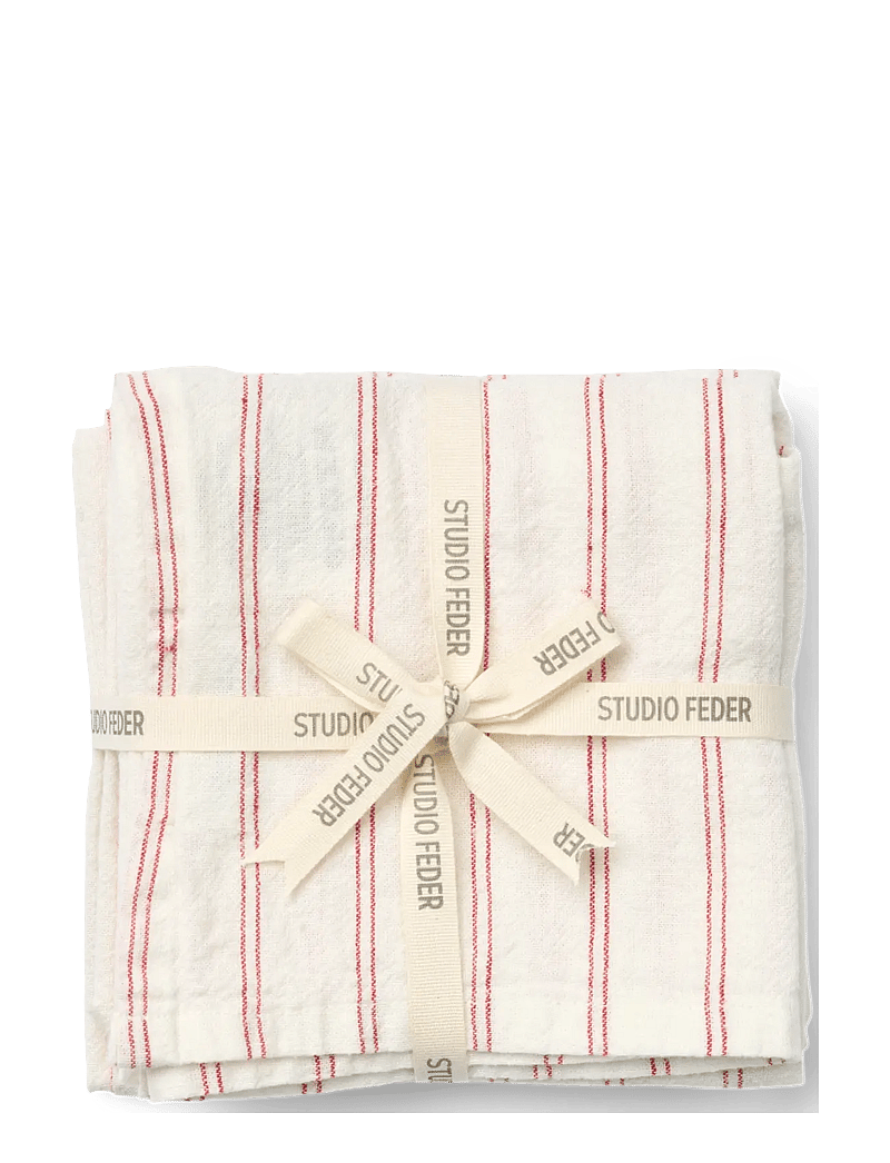 STUDIO FEDER - LIVIA NAPKIN 4-PACK - kankaiset lautasliinat - red river - 0