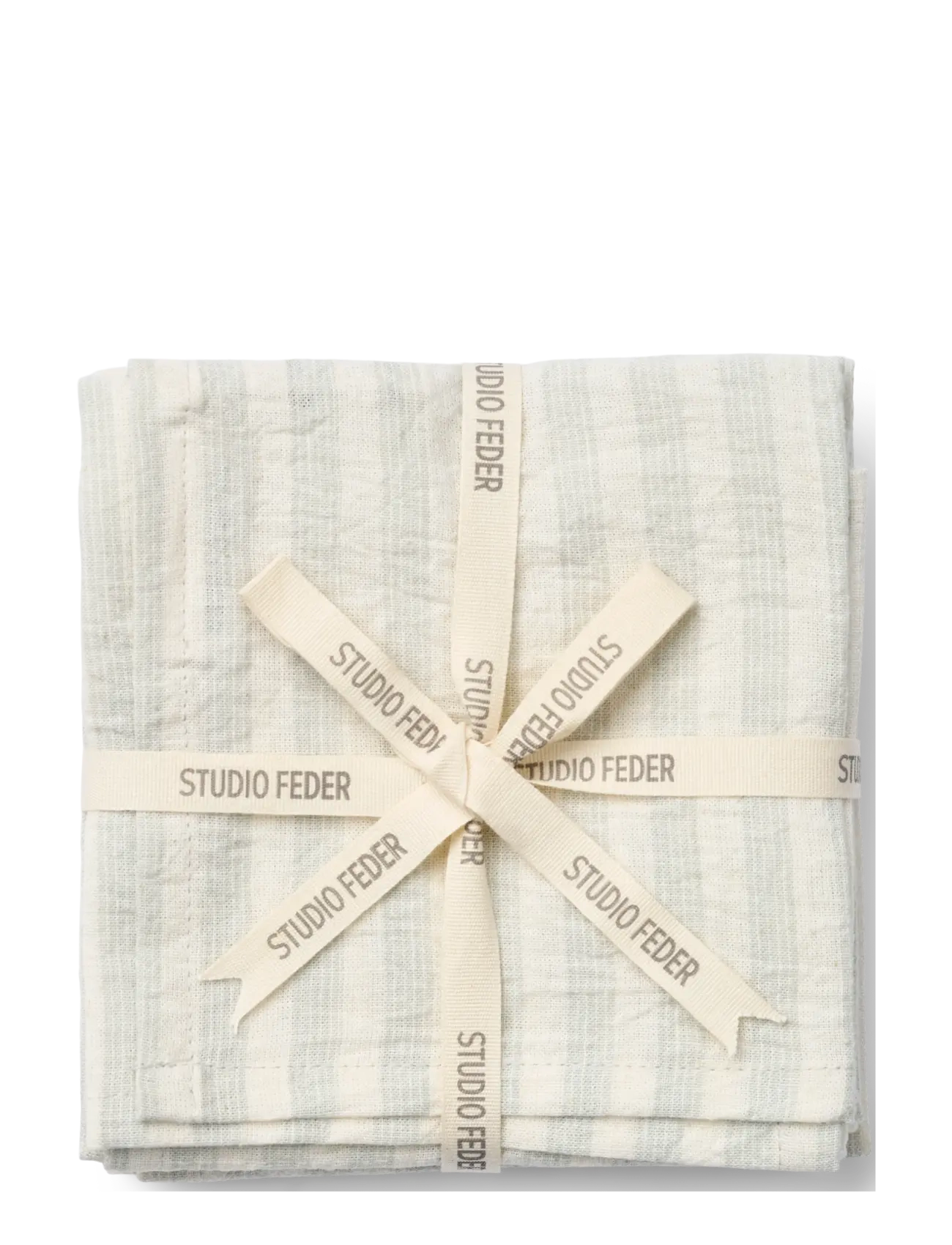 STUDIO FEDER Livia Serviette 4-Pack Cream - 40X40CM - Unisex