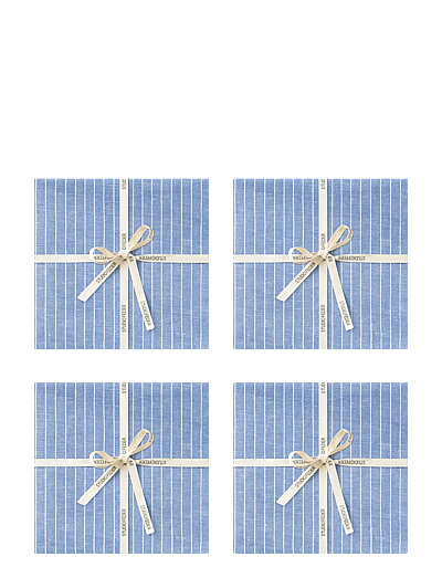 STUDIO FEDER Livia Napkin - Fødselsdagsgaver - TENNIS / blue