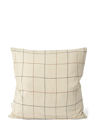 STUDIO FEDER SIENNA CUSHION - Kissen & Decken - SUNDAY CHECK / cream