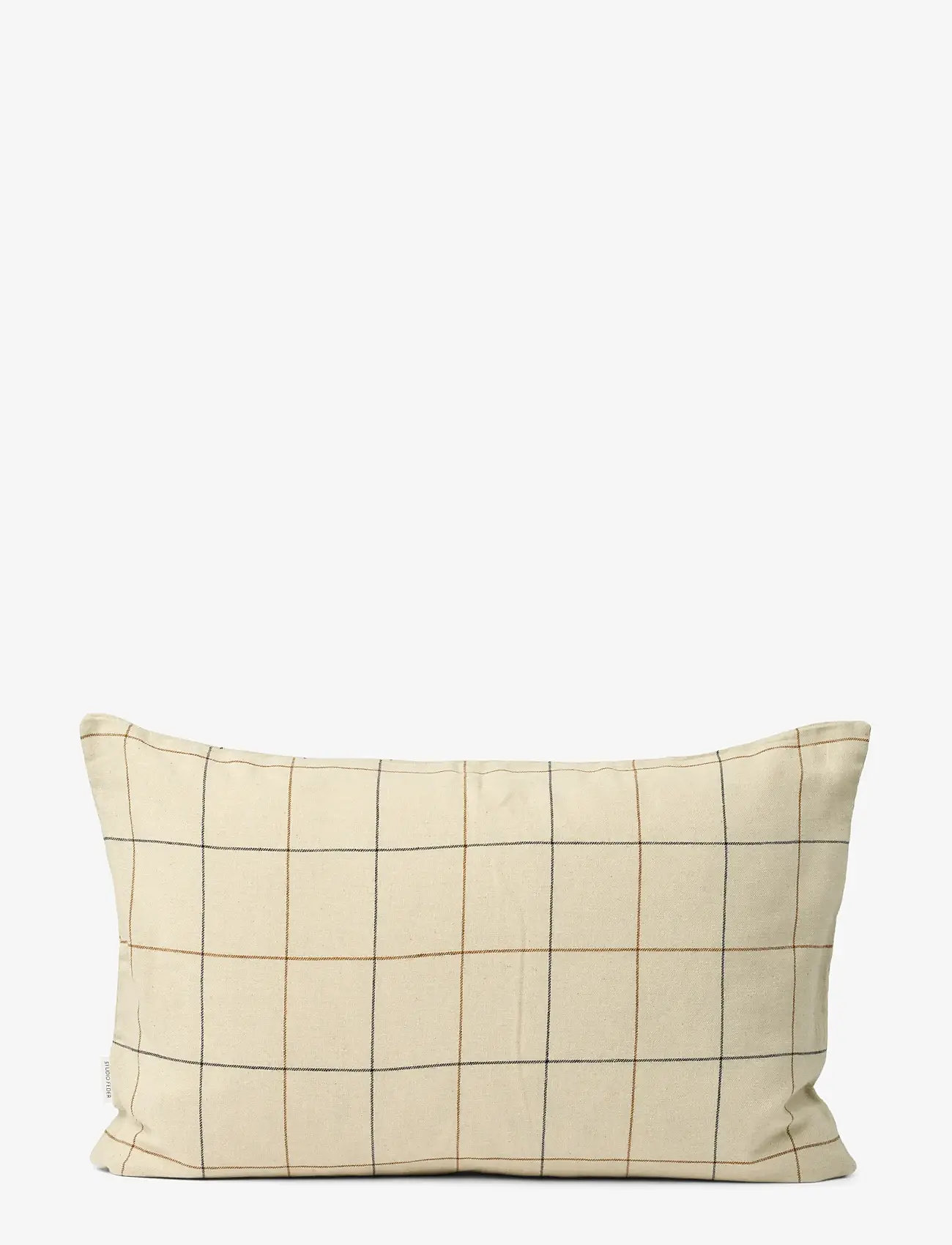 STUDIO FEDER - MADDIE CUSHION - COT/LIN - sunday check - 0
