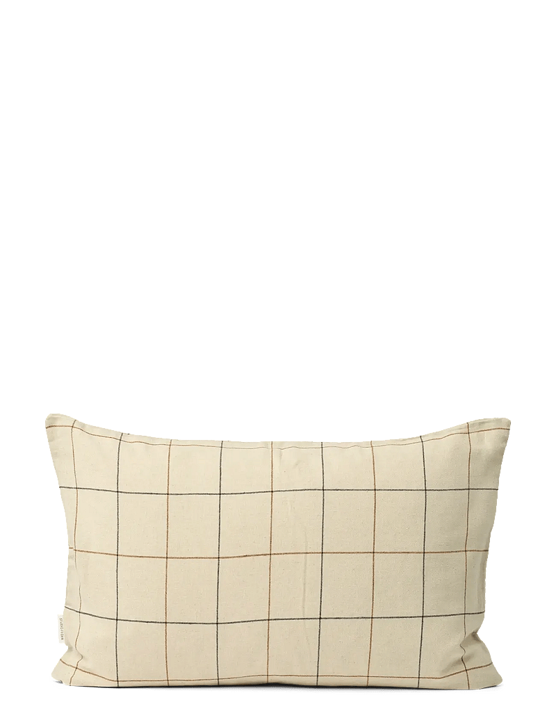 STUDIO FEDER - MADDIE CUSHION - COT/LIN - sunday check - 0