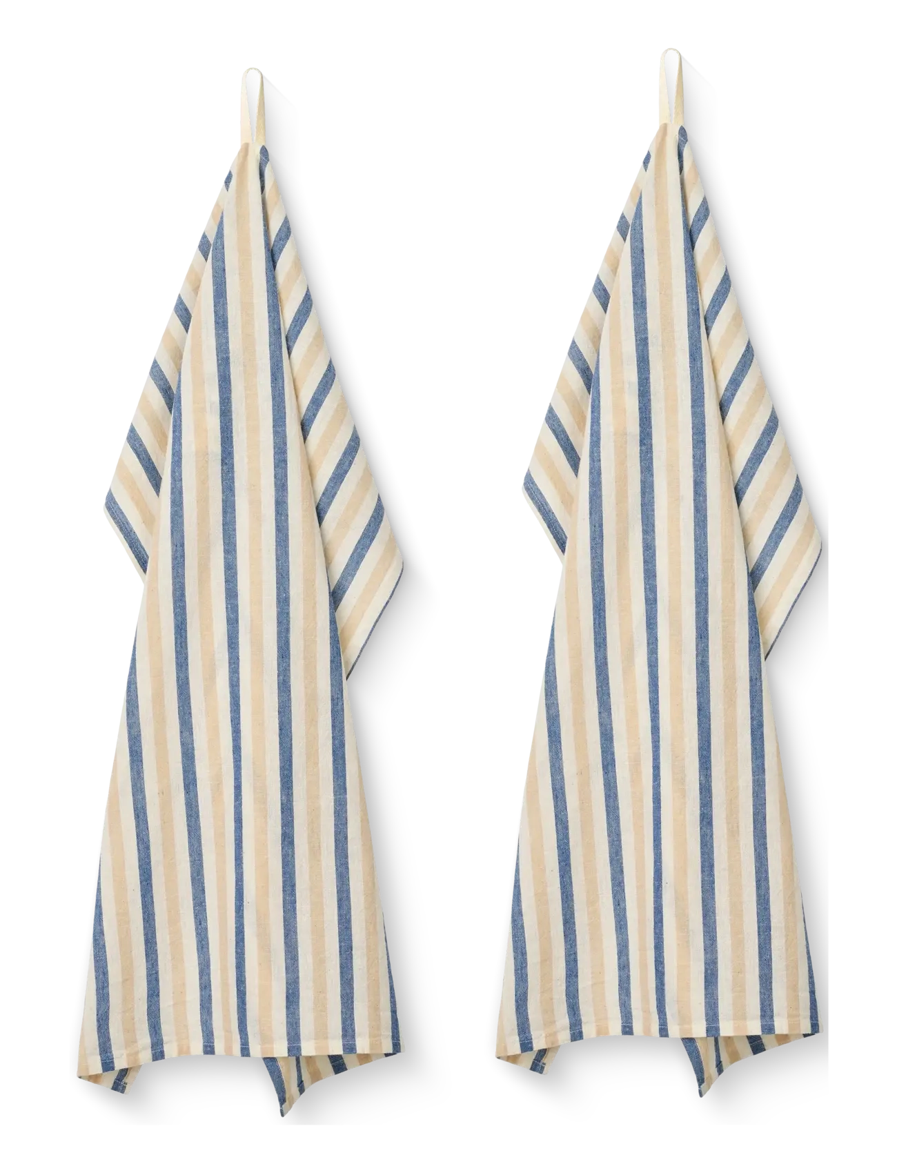 STUDIO FEDER Penny Tea Handtuch 2- Pack - Cot/Lin Patterned - 50X 70CM - Unisex