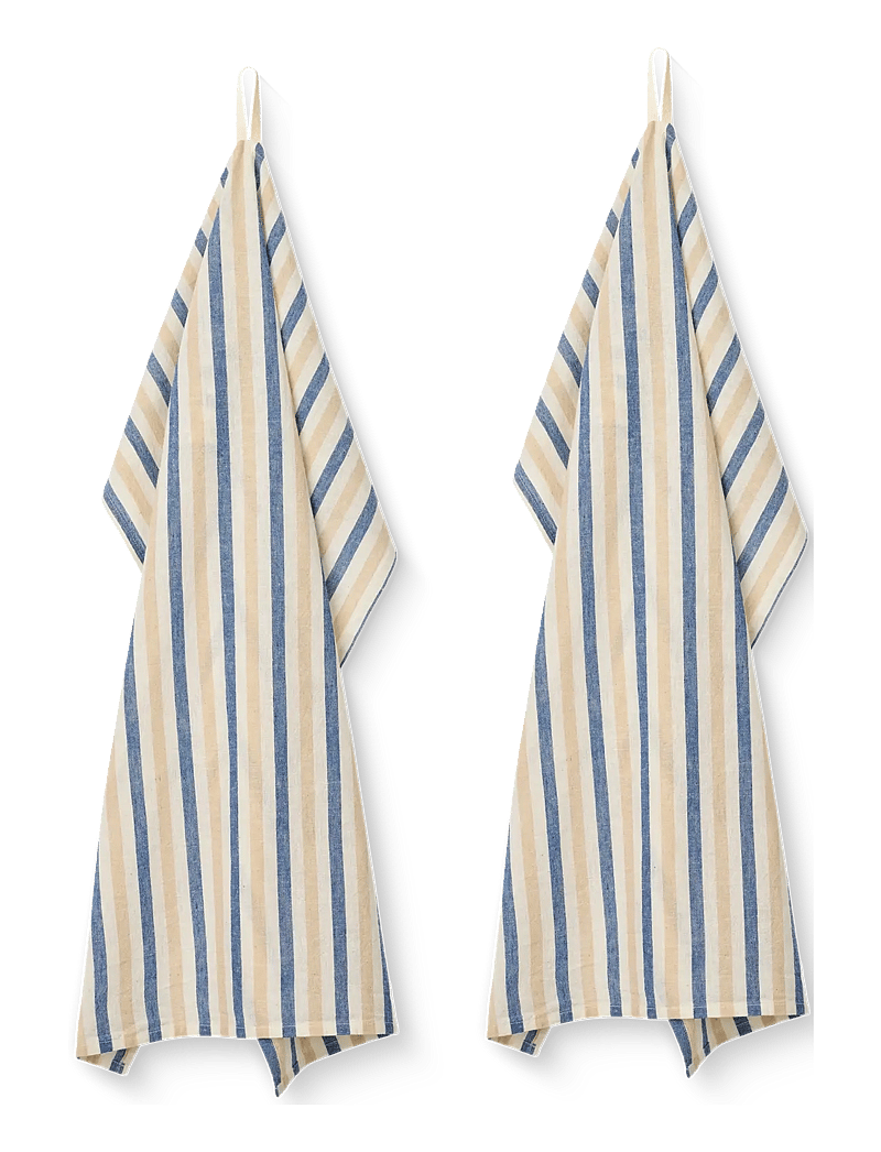 STUDIO FEDER - PENNY TEA TOWEL 2- PACK - COT/LIN - karklude & opvaskebørster - serenity - 0
