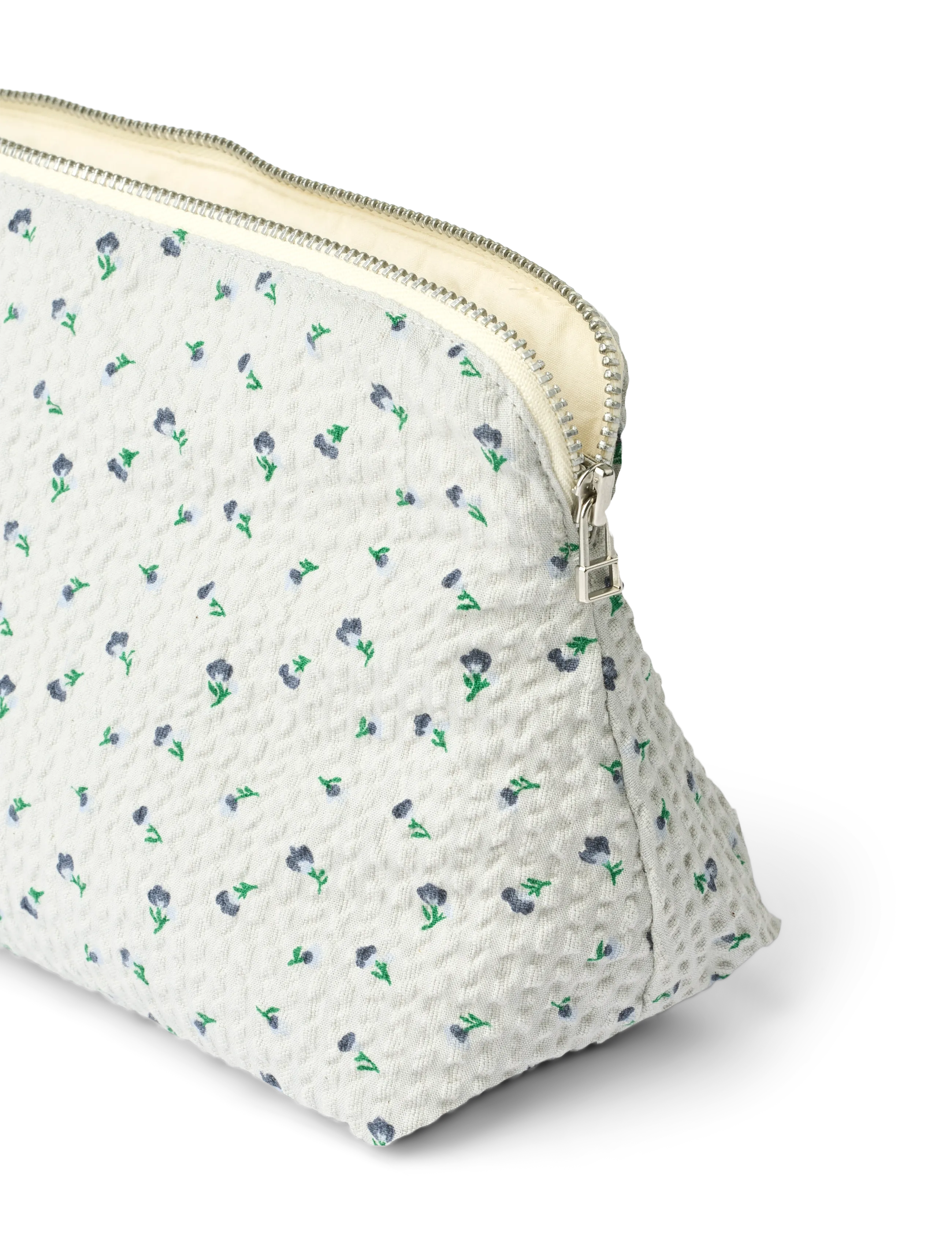 STUDIO FEDER - CELIA MINI TOILETRY BAG - SEERSUCKER - toilettasker - cloudy day - 1