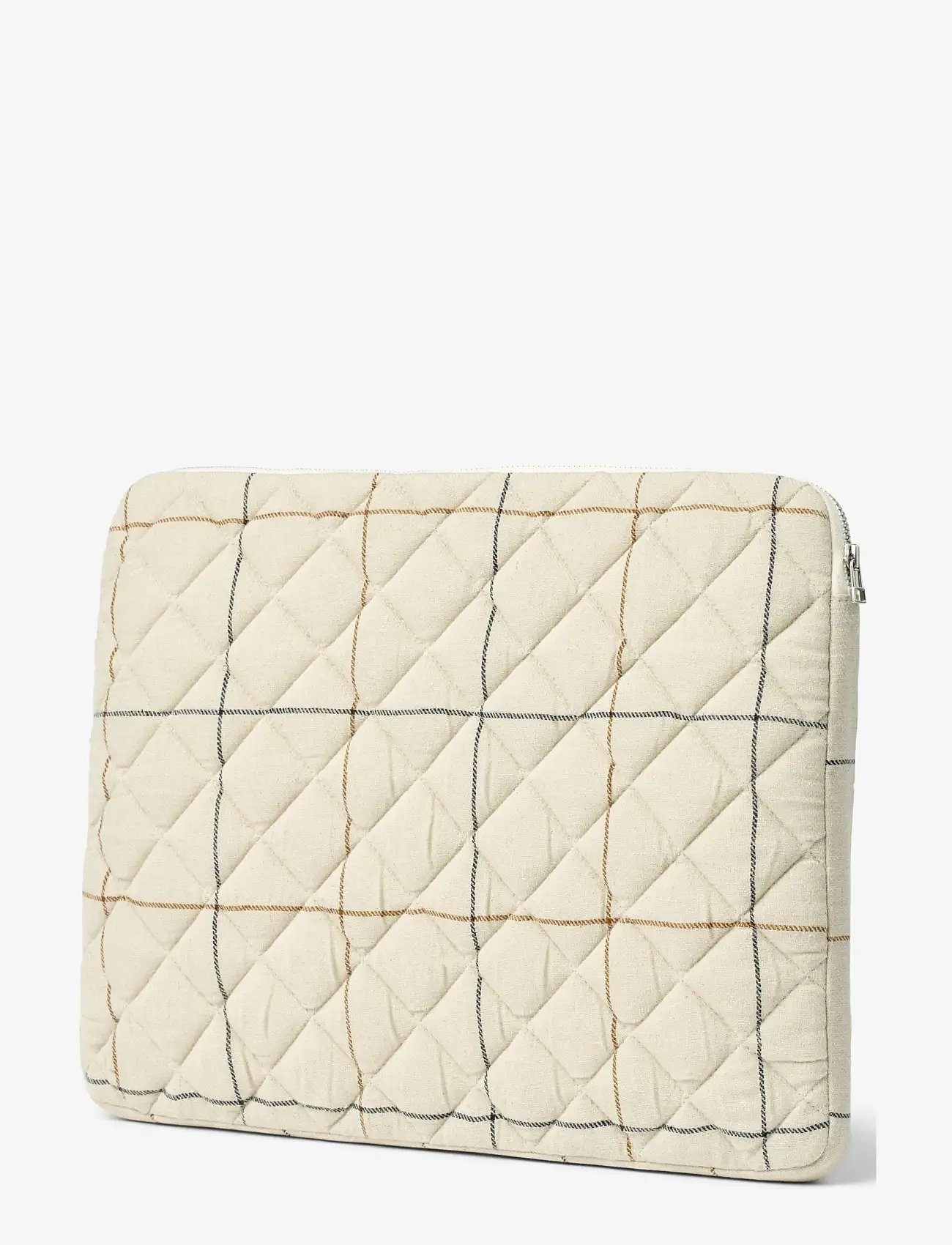 STUDIO FEDER - LARA LAPTOP CASE - COT/LIN - everyday style - sunday check - 1